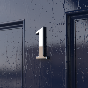chrome door numbers